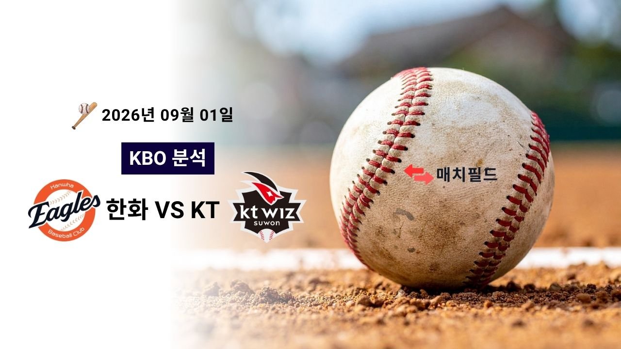 2026년 9월 1일 한화 vs KT KBO 분석