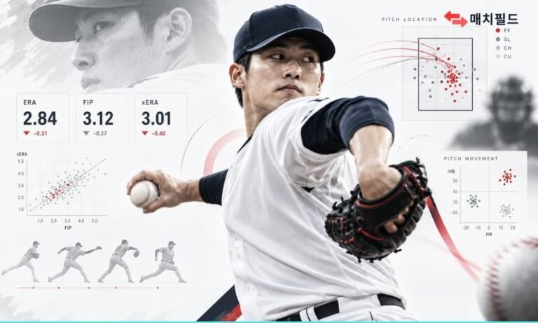 야구 선발투수의 평균자책점 ERA FIP xERA 분석 이미지