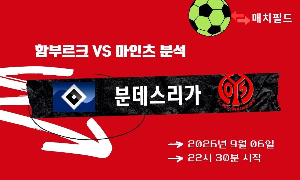 2026년 9월 6일 함부르크 vs 마인츠 분데스리가 분석