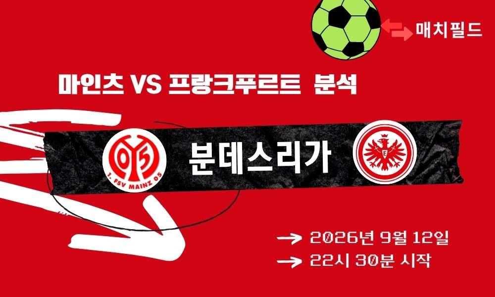 2026년 9월 12일 마인츠 vs 프랑크푸르트 분데스리가 분석