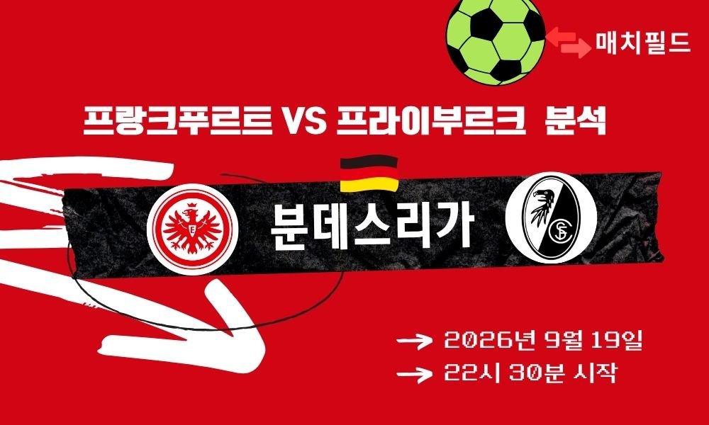2026년 9월 19일 프랑크푸르트 vs 프라이부르크 분데스리가 분석
