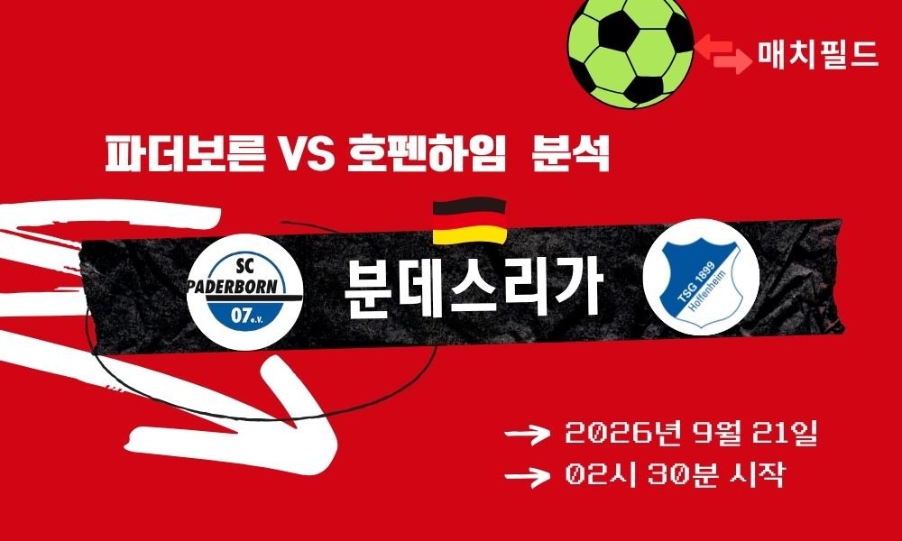 2026년 9월 21일 파더보른 vs 호펜하임 분데스리가 분석