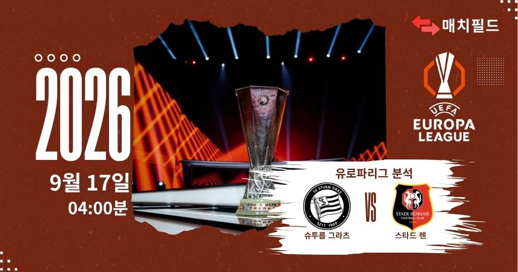 2026년 9월 17일 슈투름 그라츠 vs 스타드 렌 유로파리그 분석