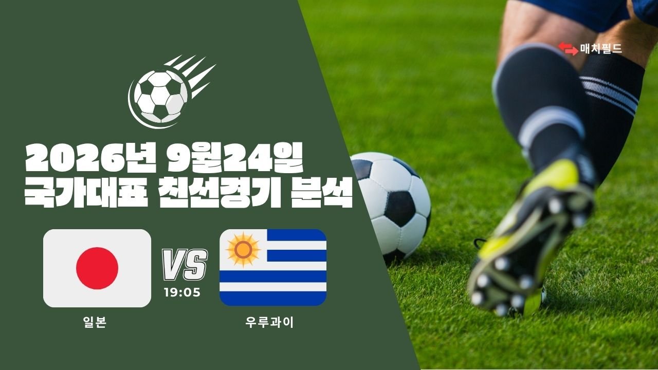 2026년 9월 24일 일본 vs 우루과이 국가대표 친선경기 분석