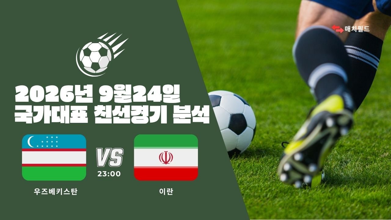 2026년 9월 24일 우즈베키스탄 vs 이란 국가대표 친선경기 분석