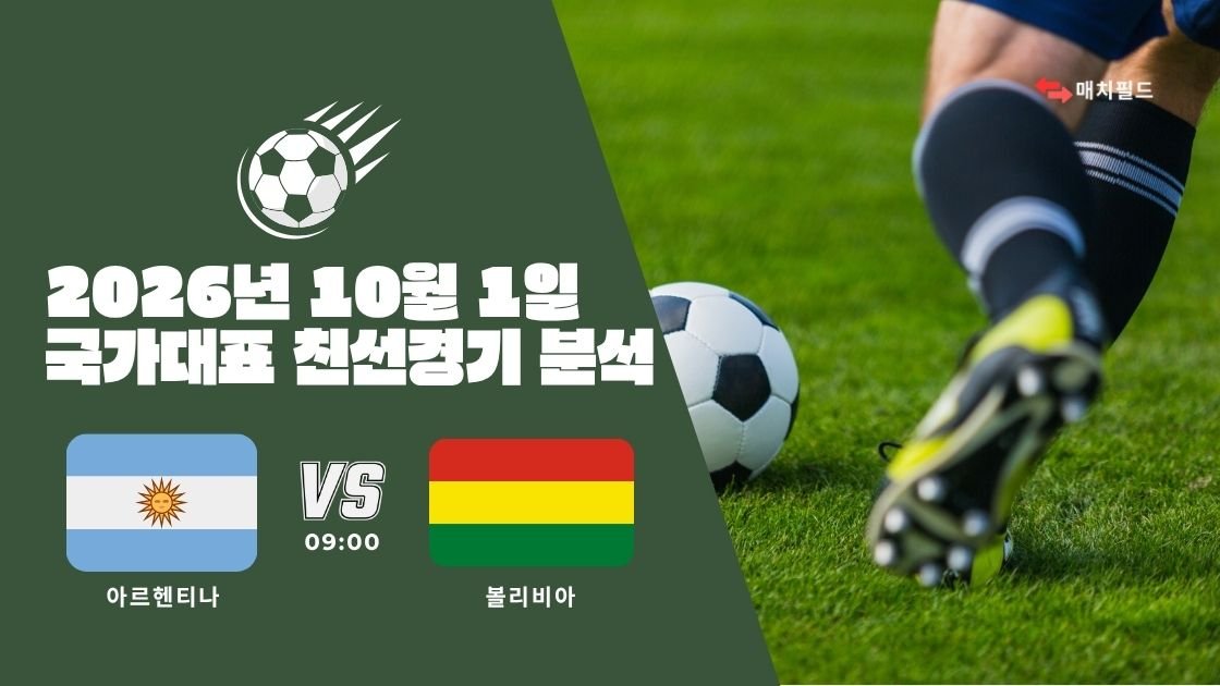 2026년 10월 1일 아르헨티나 vs 볼리비아 국가대표 친선경기 분석