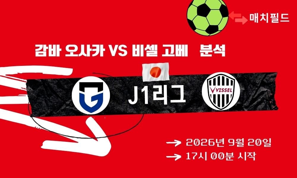 2026년 9월 20일 감바 오사카 vs 비셀 고베 J1리그 분석