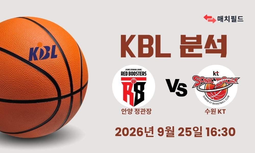 2026년 9월 25일 안양 정관장 vs 수원 KT KBL 분석