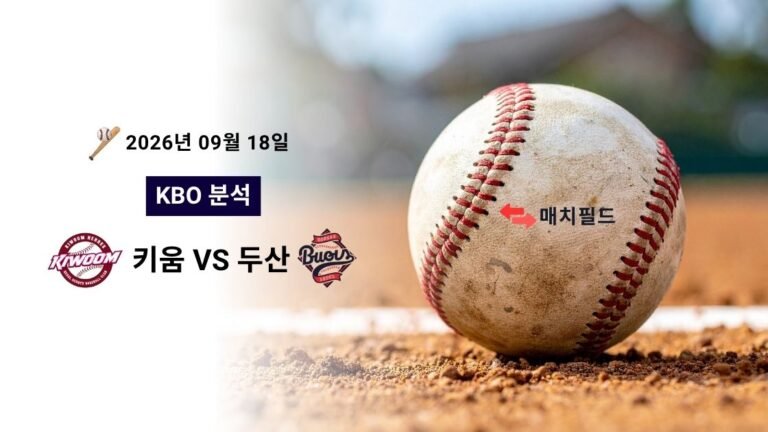 2026년 9월 18일 키움 vs 두산 KBO 분석