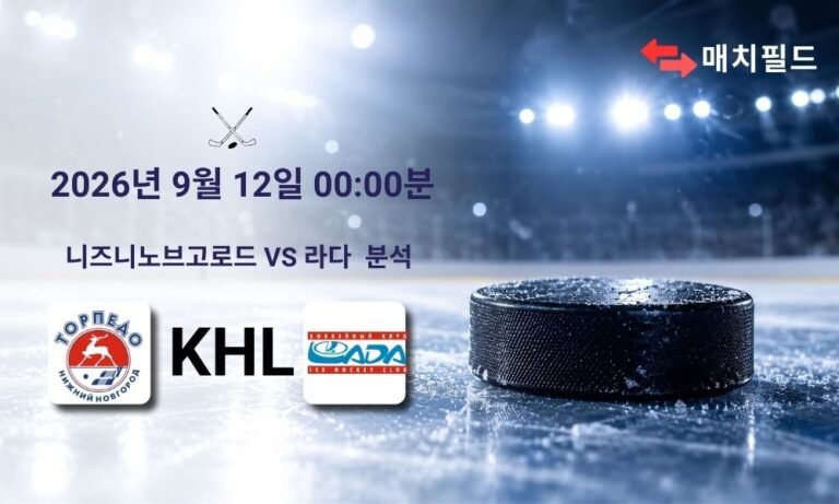 2026년 9월 12일 니즈니노브고로드 vs 라다 KHL 분석
