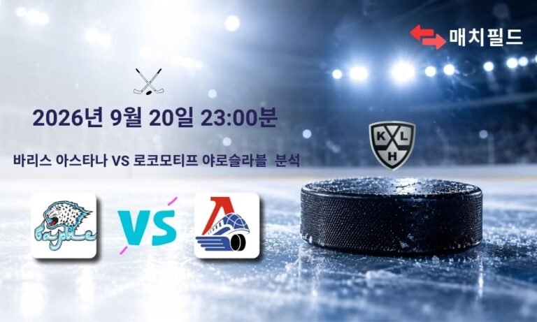 2026년 9월 20일 바리스 아스타나 vs 로코모티프 야로슬라블 KHL 분석