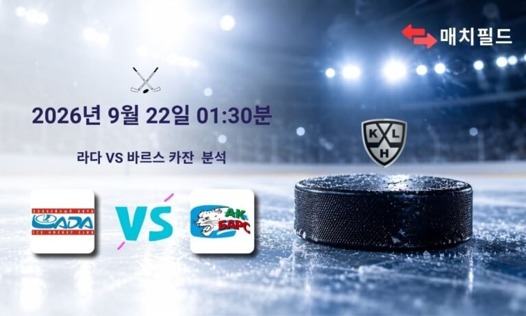 2026년 9월 22일 라다 vs 바르스 카잔 KHL 분석