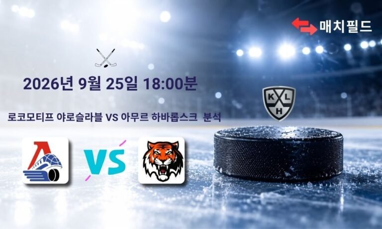 2026년 9월 25일 로코모티프 야로슬라블 vs 아무르 하바롭스크 KHL 분석