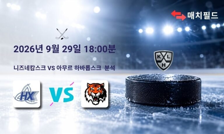2026년 9월 29일 니즈네캄스크 vs 아무르 하바롭스크 KHL 분석