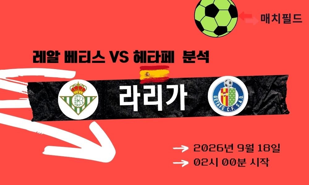 2026년 9월 18일 레알 베티스 vs 헤타페 라리가 분석