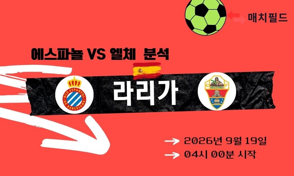 2026년 9월 19일 에스파뇰 vs 엘체 라리가 분석