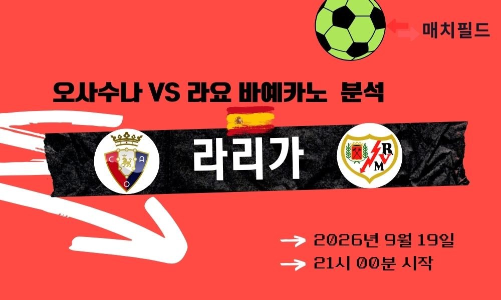 2026년 9월 19일 오사수나 vs 라요 바예카노 라리가 분석