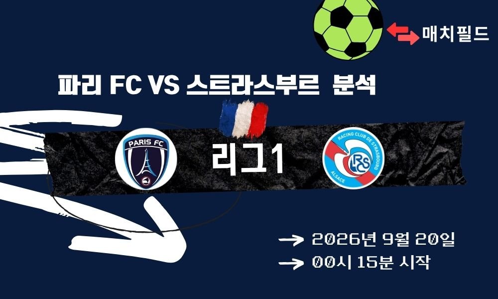 2026년 9월 20일 파리 FC vs 스트라스부르 리그1 분석