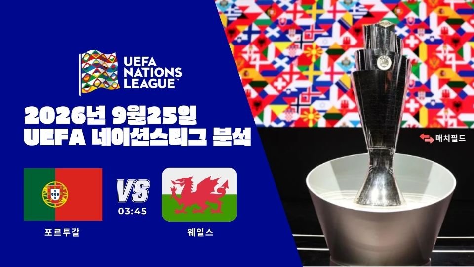 2026년 9월 25일 포르투갈 vs 웨일스 UEFA 네이션스리그 분석