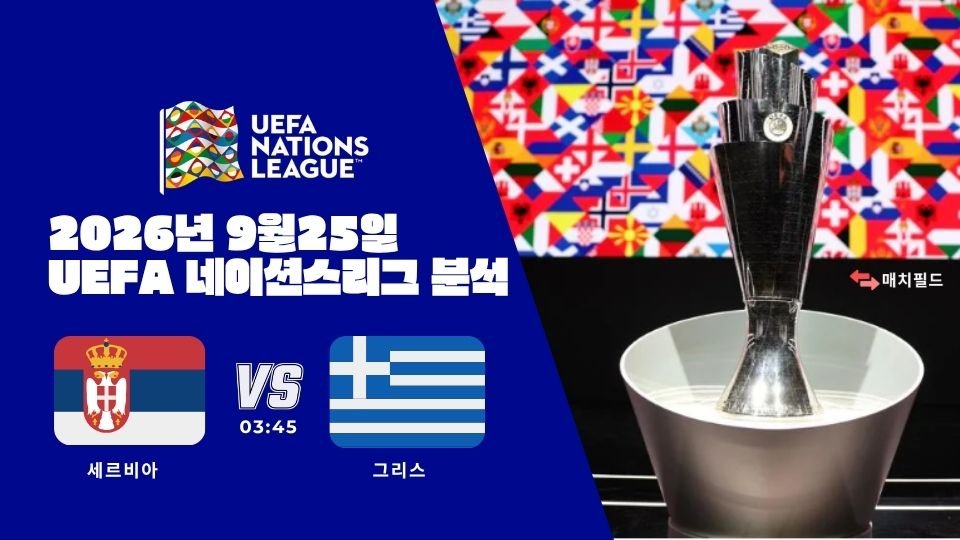 2026년 9월 25일 세르비아 vs 그리스 UEFA 네이션스리그 분석