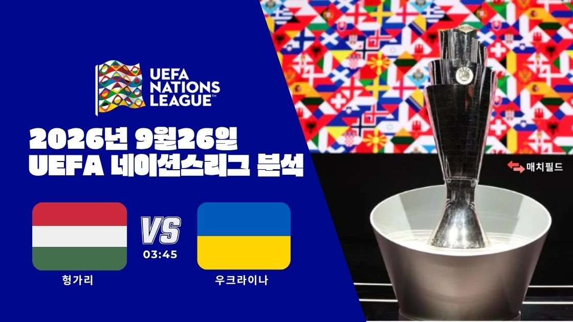 2026년 9월 26일 헝가리 vs 우크라이나 UEFA 네이션스리그 분석