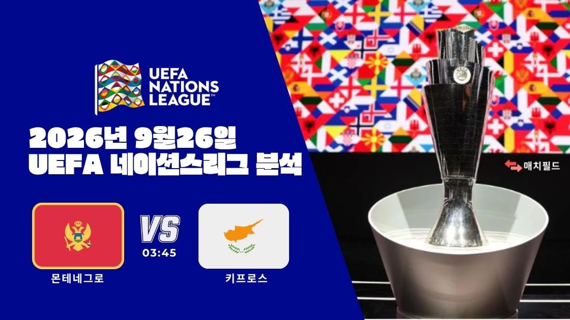 2026년 9월 26일 몬테네그로 vs 키프로스 UEFA 네이션스리그 분석