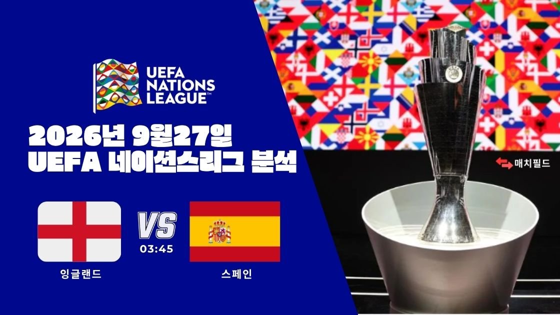 2026년 9월 27일 잉글랜드 vs 스페인 UEFA 네이션스리그 분석