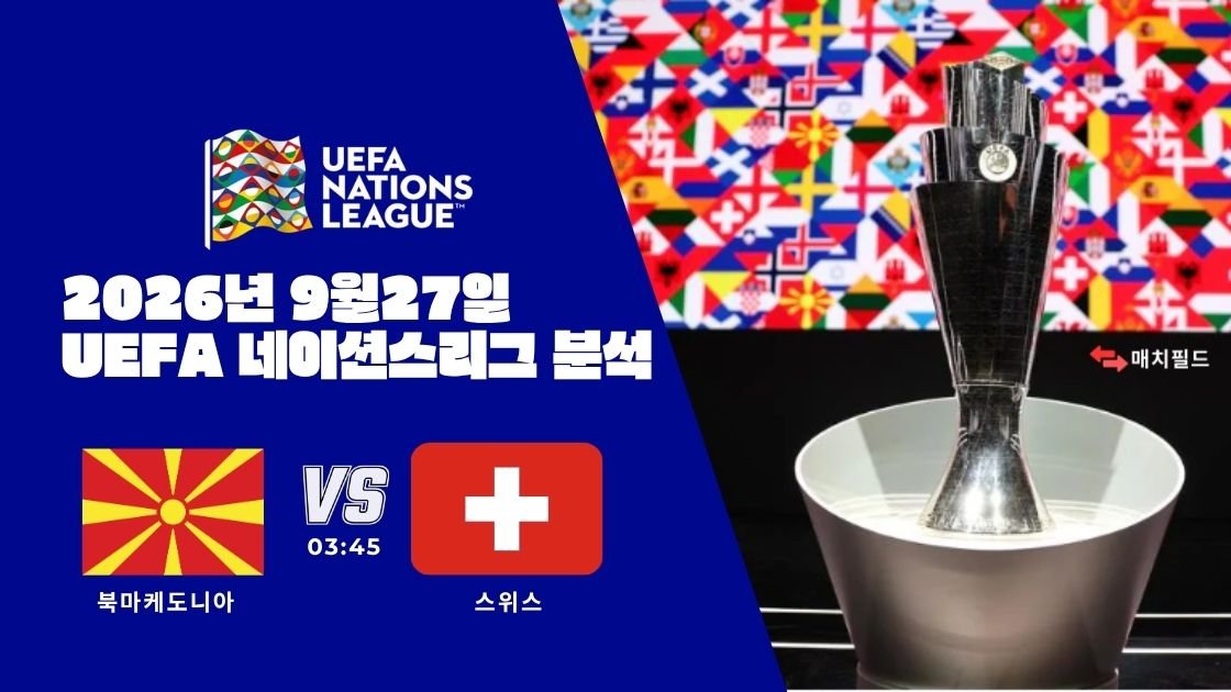 2026년 9월 27일 북마케도니아 vs 스위스 UEFA 네이션스리그 분석