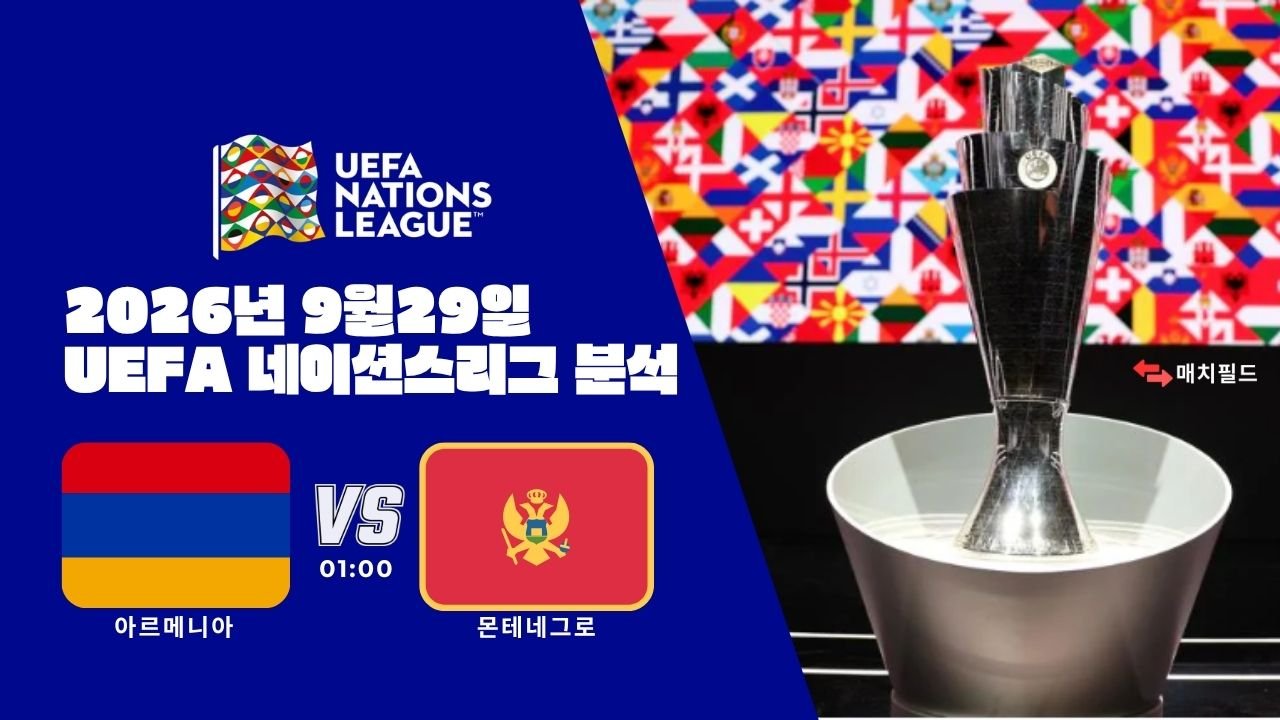 2026년 9월 29일 아르메니아 vs 몬테네그로 UEFA 네이션스리그 분석