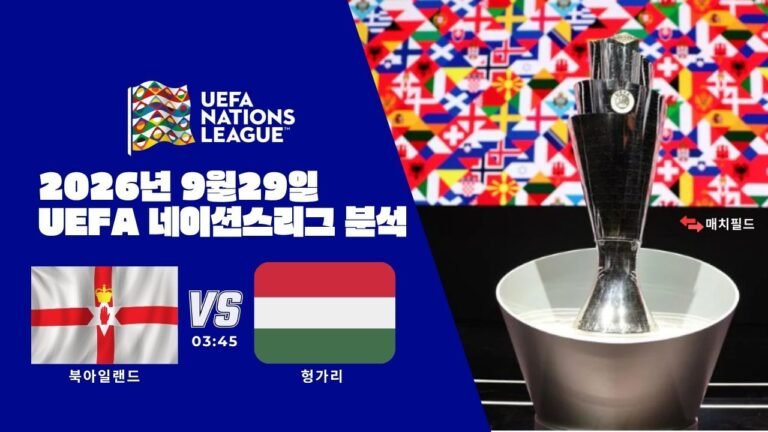 2026년 9월 29일 북아일랜드 vs 헝가리 UEFA 네이션스리그 분석