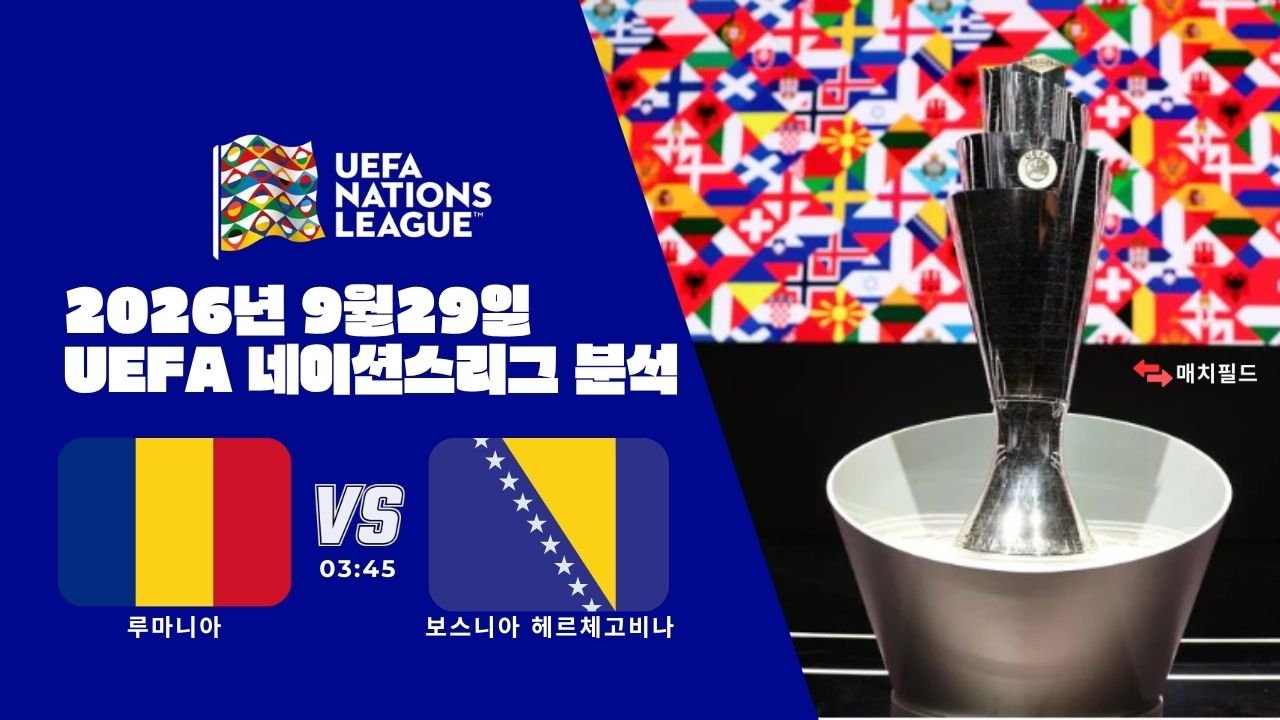 2026년 9월 29일 루마니아 vs 보스니아 헤르체고비나 UEFA 네이션스리그 분석