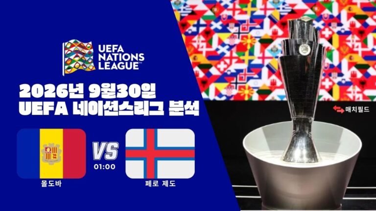 2026년 9월 30일 몰도바 vs 페로 제도 UEFA 네이션스리그 분석