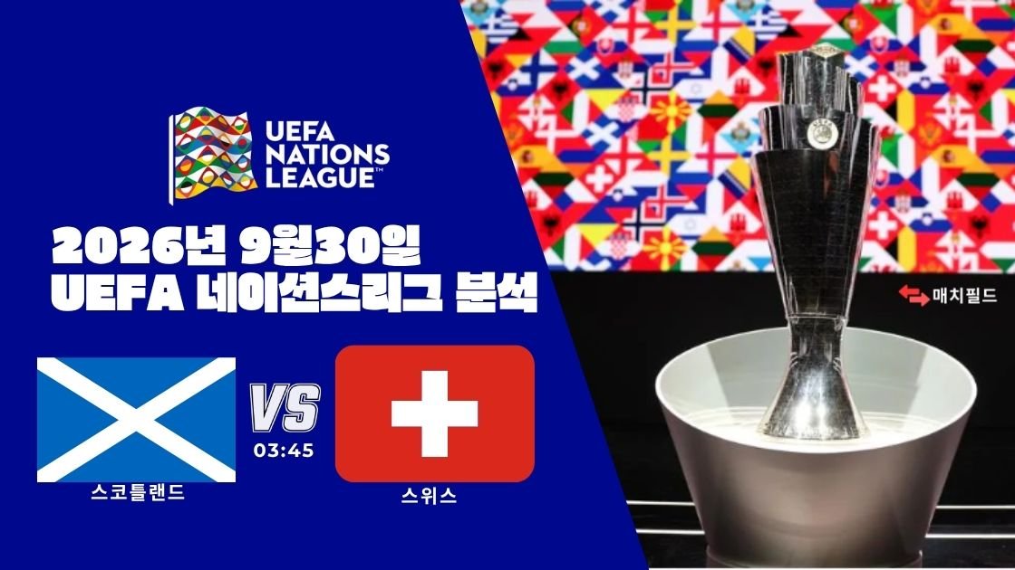 2026년 9월 30일 스코틀랜드 vs 스위스 UEFA 네이션스리그 분석