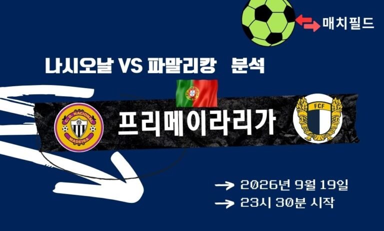 2026년 9월 19일 나시오날 vs 파말리캉 프리메이라리가 분석