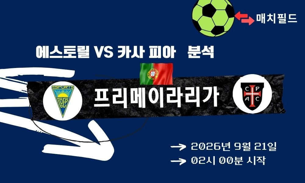 2026년 9월 21일 에스토릴 vs 카사 피아 프리메이라리가 분석