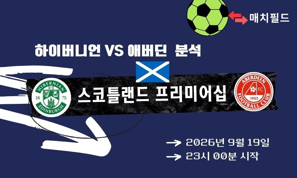 2026년 9월 19일 하이버니언 vs 애버딘 스코틀랜드 프리미어십 분석