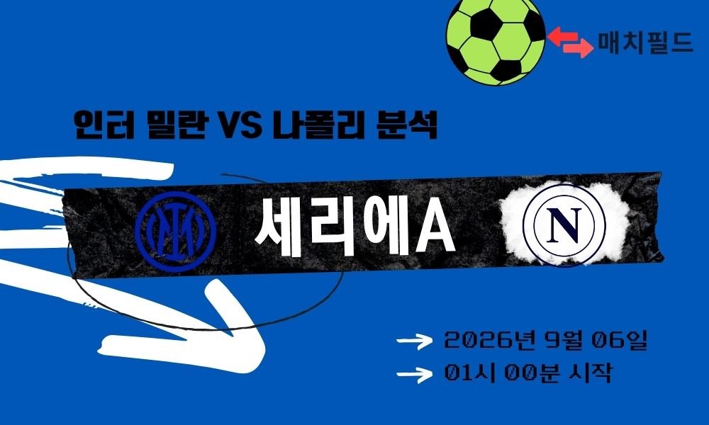 2026년 9월 6일 인터 밀란 vs 나폴리 세리에A 분석