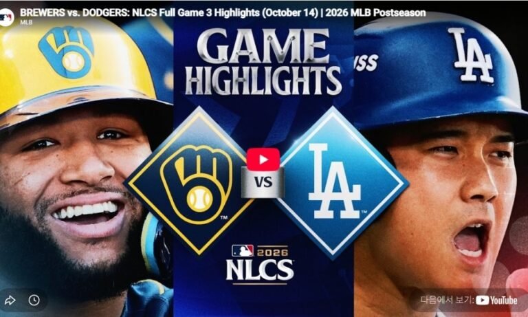 밀워키 vs LA다저스 NLCS 3차전