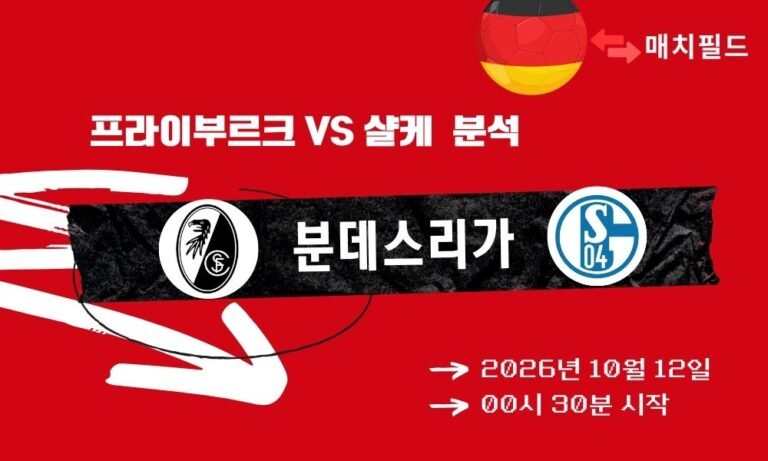 2026년 10월 12일 프라이부르크 vs 샬케 분데스리가 분석