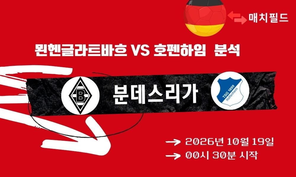 묀헨글라트바흐 vs 호펜하임 분데스리가 분석