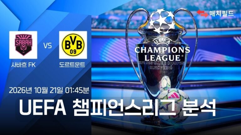 사바흐 FK vs 도르트문트 챔피언스리그 분석