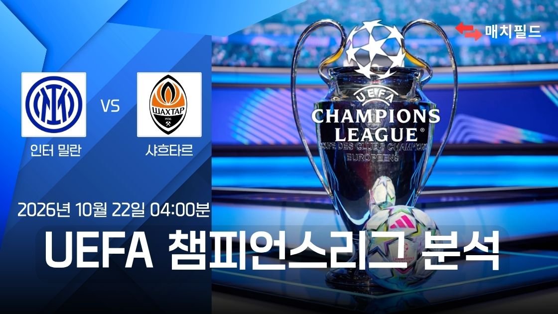인터 밀란 vs 샤흐타르 챔피언스리그 분석