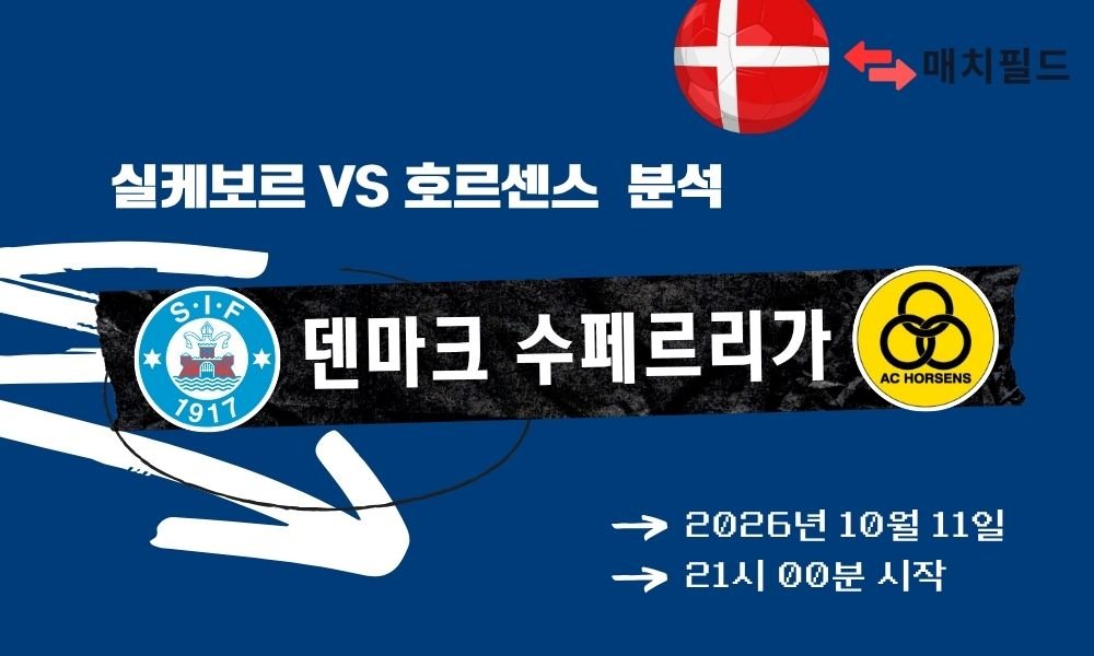 2026년 10월 11일 실케보르 vs 호르센스 덴마크 수페르리가 분석