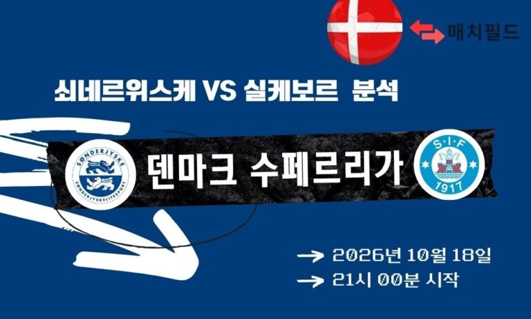 쇠네르위스케 vs 실케보르 덴마크 수페르리가 분석