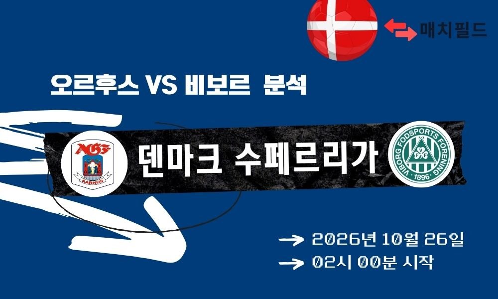 오르후스 vs 비보르 덴마크 수페르리가 분석