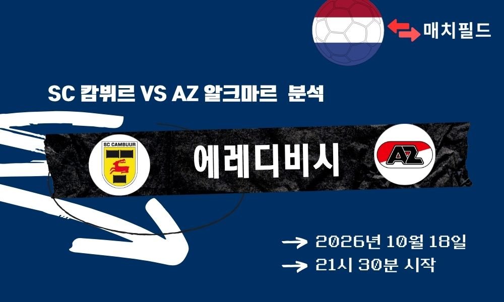 SC 캄뷔르 vs AZ 알크마르 에레디비시 분석