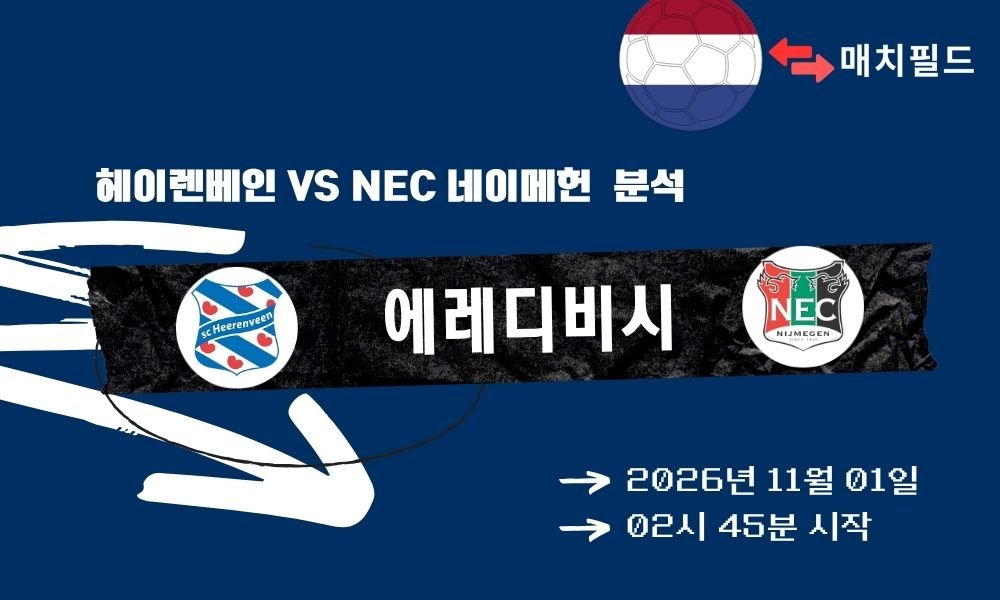 헤이렌베인 vs NEC 네이메헌 에레디비시 분석