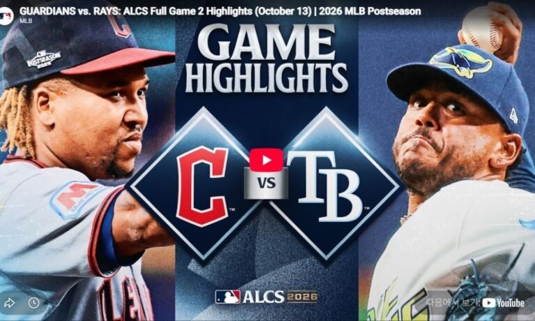 클리블랜드 vs 탬파베이 ALCS 2차전
