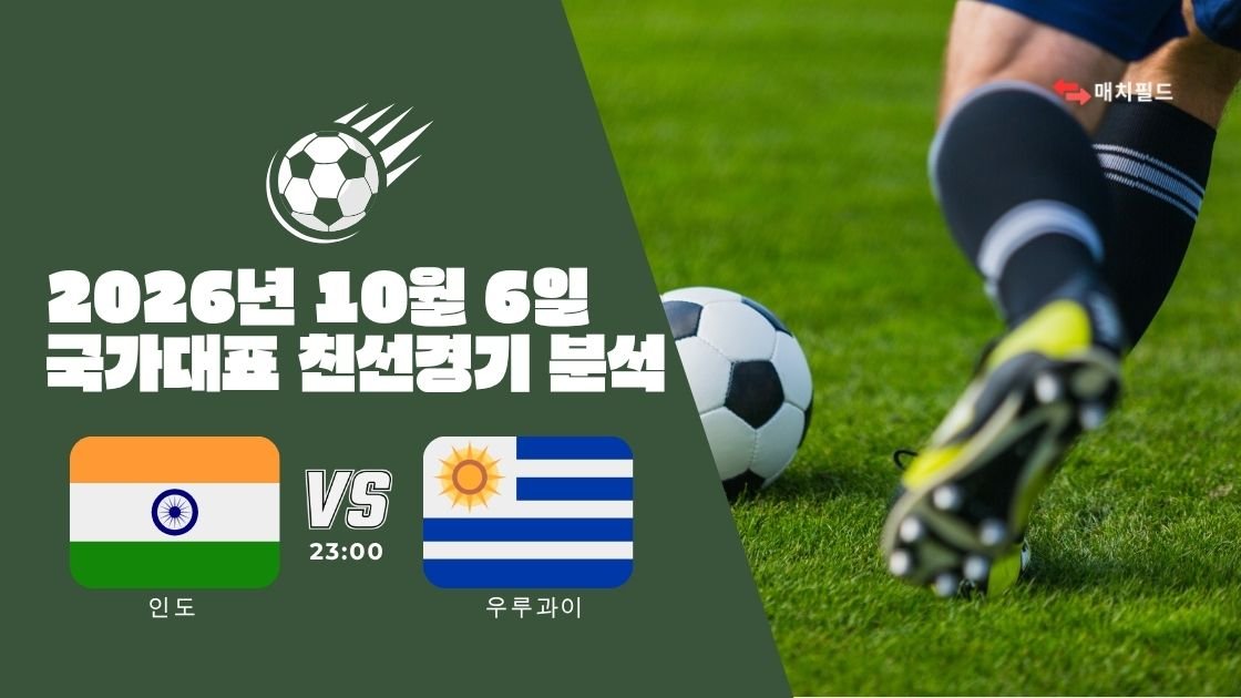 2026년 10월 6일 인도 vs 우루과이 국가대표 친선경기 분석
