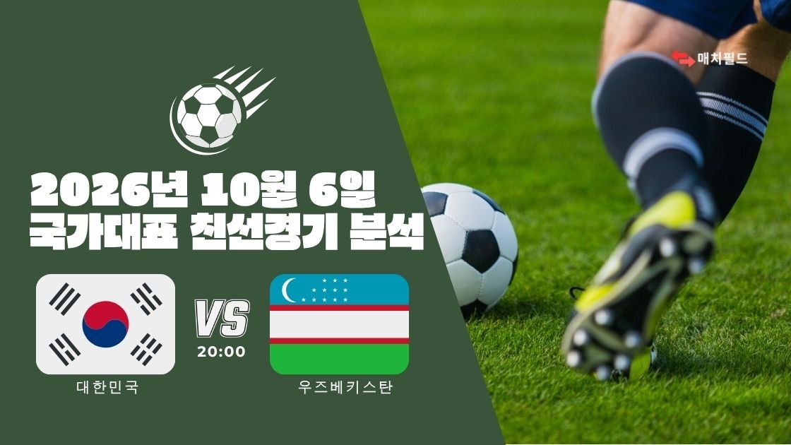2026년 10월 6일 대한민국 vs 우즈베키스탄 국가대표 친선경기 분석